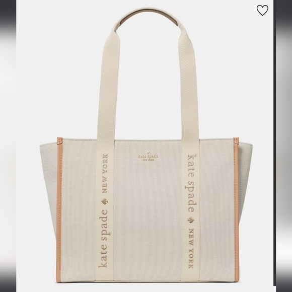 Kate Spade Kip Canvas Large Tote Light Fawn